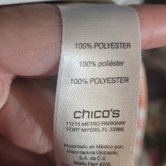 Chico’s Striped Tunic Blouse Multicolor Size 4 XL - Picture 5 of 7